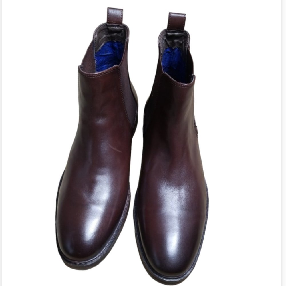 Men's Nunn Bush Otis Brown Leather Chelsea Boots Sz 11M